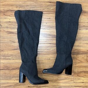 Jessica Simpson Charcoal Over the Knee Boots